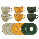 Porcelaanist joogitass 300 ml koos taldrikuga 15 cm Wilmax komplekt