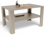 Kohvilaud 100x68 tammepuust sonoma koos riiuliga