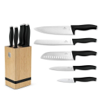 6-osaline noakomplekt bambusest plokiga Berlinger Haus Matte Black