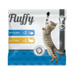 Kohev kassidele, 4 x 100 g, 400 g (2 tk l&otilde;hega, 2 tk kalkuniga) x 11 tk