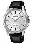 Meeste k&auml;ekell Casio musta rihmaga ja h&otilde;bedase sihverplaadiga