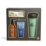 Komplekt IDC Institute 4 elementi: du&scaron;igeel, 250 ml + n&auml;opuhastusvahend, 100 ml + joogipudel + r&auml;tik