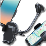 Autotelefoni hoidik, must, painduv, pikk vars