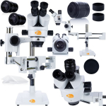 Mikroskoop Rosfix Jupiter Pro MSJP-T-SDMS1 &ndash; Trinokulaarne pea, Suurendus 7x&ndash;45x, Simul-Focal s&uuml;steem