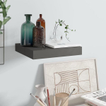 vidaXL seinariiul, k&otilde;rgl&auml;ikega hall, 23 x 23,5 x 3,8 cm MDF