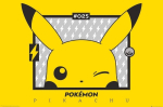 Plakat - ABYSSE - Pikachu P&ouml;&ouml;rdevaade - 61x91.5 cm - Kollane - Seinadekoreerimine