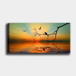 Reproduktsioon P&auml;ikeseloojangu siluett