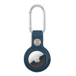 GUATPSASRSB Guess PU Saffiano Script Dog Clip AirTag Case Blue
