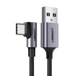 Kaabel Angular USB-C UGREEN US284, 3A , 3 m, must