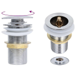 vidaXL l&uuml;katav &auml;ravool ilma &uuml;levoolufunktsioonita kroom 6,4x6,4x9,1 cm