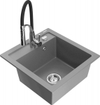 Graniidist k&ouml;&ouml;givalamu Mexen Vito koos segisti ja sifooniga, Grey+Black/Chrome