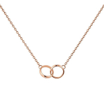 Daniel Wellington Kaunis pronksist kaelakee Classic Lumine kristallidega DW00400352, Pink gold