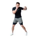 MMA l&uuml;hikesed p&uuml;ksid T16 2-in-1, hall/must