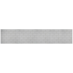 Walldone 3D PVC seinapaneel Valge plaadi efekt - puhas ja modernne seinadisain (966 x 484 mm), 5 tk komplekt