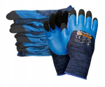 12 paari T&ouml;&ouml;kaitse latekskindad Worklink Super Tech Blue Fix, suurus 9-l