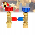 K&uuml;lma sissepritse ventiilide komplekt R410a R22 adapter 1/4"-5/16"