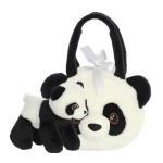 Pehme m&auml;nguasi Aurora Fancy Pals panda kotis 220897C, valge/must, 20 cm