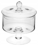 Klaasist kommikauss jalal, suur, fi17 cm