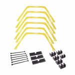 Hex agility r&otilde;ngaste komplekt, multifunktsionaalne kuusnurkne redel, kokkupandav, kaasaskantav, kollane