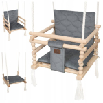 Lastetoa kiik 3in1 - Graphite 170cm - kingitus