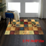 Kristall Samet Retro Ruuduline Muster Vaip Veekindel Luksuslik. , 31,5 * 47,24 colio / 80 * 120 cm