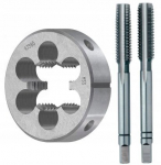 Keermel&otilde;ikur ja keermepuur komplekt m27x1.50mm, komplekt 2x keermel&otilde;ikur + keermepuur