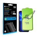 LCD-ekraanikaitse Bestsuit Flexible Hybrid Glass 5D Samsung A165 A16 4G / A166 A16 5G &uuml;mbris, &uuml;hilduv must