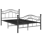 Kaheinimese voodi, t&auml;iskasvanute voodi,voodiraam, must, metall, 120 x 200 cm CFE259219