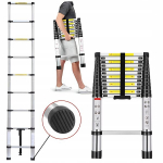 Teleskoopredel StandHeiz max. 150 kg 260 cm 2,6 m pikkune alumiiniumist vastupidav kerge ehitust&ouml;&ouml;deks