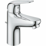 Single-lever basin mixer - GROHE Swift - 24316001 - Chrome - Size S - Water saving