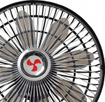 Autoventilaator LTC WTS3, 21 W, 20 cm, 3 kiirust, klambriga, 12/24 V, ostsillatsiooniga, must