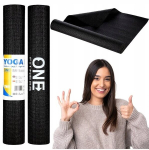 V&otilde;imlemismatt treeninguks jooga fitness must 173,5 x 61 cm