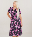 Naiste kleit 232731 01, must/roosa, ONE