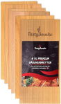 Tastysmoke&reg; Premium seedripuust grillimislaud - 100% naturaalne toode, valmistatud l&auml;&auml;nepoolsest punasest seedrist - seedripuust grillimislaudade komplekt 6 tk - korduvkasutatav mitu korda