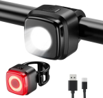 Onmeto jalgrattalampide komplekt, ipx5 veekindel esijalgrattalamp ja tagalamp, usb type-c laetav jalgrattalampide komplekt jalgrattale