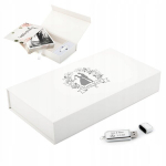 Fotoalbumi karp + Nahast Pendrive 256 Gb Usb 2.0 Graveeritud pulmadeks