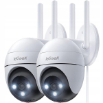 Iegeek v&auml;line p&ouml;&ouml;ratav wifi kaamera 5mpx 2880*1600p full hd j&auml;lgimiseks 2tk