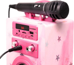 Dynasonic karaoke 2 mikrofoniga Bluetooth Usb Sd lastele 5-13 aastat