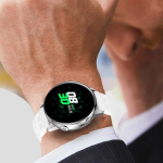 Yisiwera 40 mm must keraamiline galaxy watch rihm meestele ja naistele, kiirkinnitusega, &uuml;hildub samsung watch active 2 40 mm 44 mm galaxy watch 42 mm active 40 mm watch 5/4