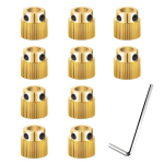 10 x 40 hambaga ekstruuderi ajami hammasratas, &uuml;hildub cr-10 cr-10s s4 s5 ender 3 ender 3 pro mk7/8 3d printeriga, koos mutriv&otilde;tmega