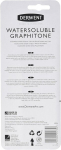Derwent 34304 Graphitone vees lahustuvad grafiidist pliiatsid, 4 tooni komplekt (2b-8b), professionaalne kvaliteet, 34304