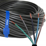 Kabel H05vv-f Owy 5x2,5mm&sup2; 20m, 5 s&uuml;damikku, must, painduv