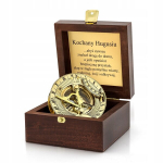 Messingkompass p&auml;ikesekell kingitus s&uuml;nnip&auml;evaks pensionile j&auml;&auml;mise puhul laegas