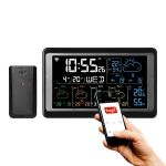 Nutikas Wi-fi 2.4ghz juhtmevaba ilmajaam v&auml;lisanduriga Ip44, &uuml;hildub Alexa, Google Home'i ja h&auml;&auml;ljuhtimisega