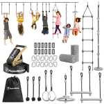 HyperMotion HYP21 CLIMBER &ndash; laste Ninja takistusrada 10 elemendiga ja Slackline-k&ouml;iega