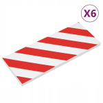 Seinakaitse, 6 tk, punane-valge, 50x