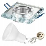 Klaasist halogeenraami komplekt Ledlux kw+ Led Gu10 7,5w