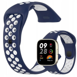 BestAccessories, rihm X. Redmi Watch 3, tumesinine-valge v&auml;rvi