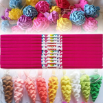 Krepp-paber Happy Color 10 rulli 50x200 cm amarant