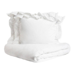 Voodipesu | MORAIN | mikrofiiber valge pitsiga | 160x200 + 2*50x60 cm | 734458